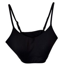 CALIA by Carrie Underwood Women's Square Neck Bralette Top in Pure Black
